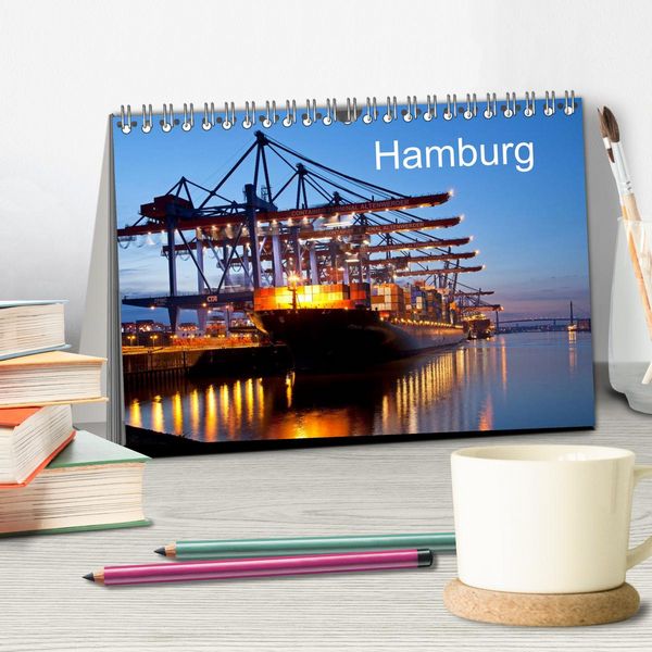 Produktbild: Hamburg (Tischkalender 2026 DIN A5 quer), CALVENDO Monatskalender