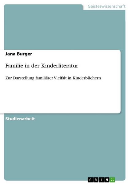 Produktbild: Familie in der Kinderliteratur