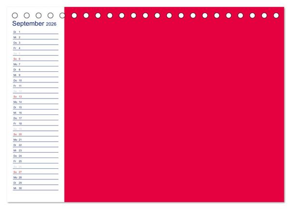 Produktbild: Farbiger Bastelkalender (Tischkalender 2026 DIN A5 quer), CALVENDO Monatskalender