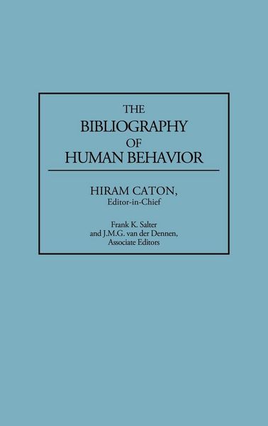 Produktbild: The Bibliography of Human Behavior