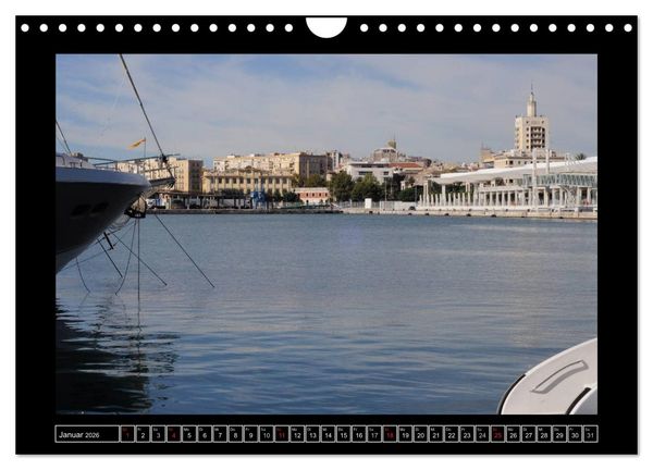 Produktbild: M&aacute;laga - 50mm (Wandkalender 2026 DIN A4 quer), CALVENDO Monatskalender