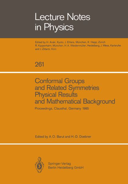 Produktbild: Conformal Groups and Related Symmetries Physical Results and Mathematical Background