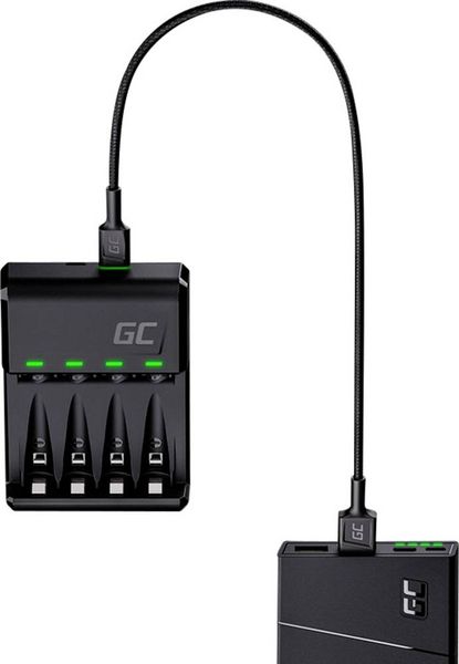 Produktbild: Green Cell VitalCharger Rundzellen-Ladeger&auml;t NiMH Micro (AAA), Mignon (AA)