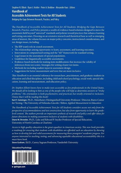 Produktbild: Handbook of Accessible Achievement Tests for All Students