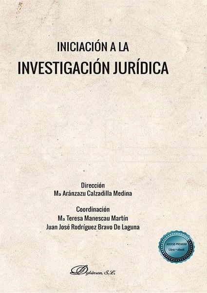 Produktbild: Iniciaci&oacute;n a la investigaci&oacute;n jur&iacute;dica