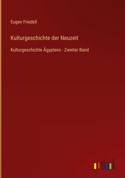 Produktbild: Kulturgeschichte der Neuzeit