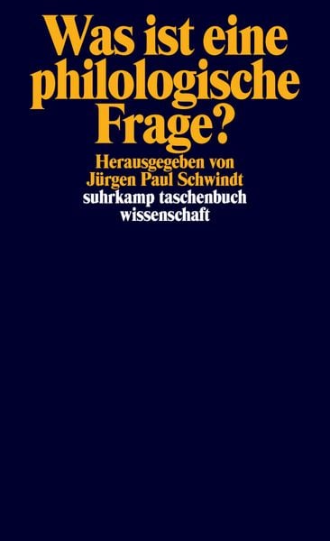 Produktbild: Was ist eine philologische Frage?