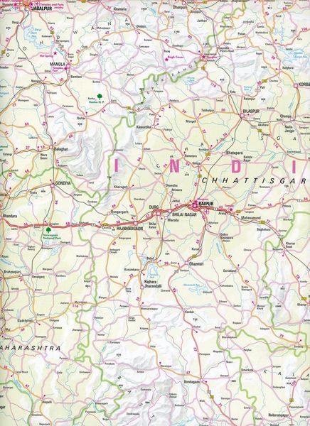 Produktbild: Nelles Map Landkarte India: East 1:1,5 Mio.