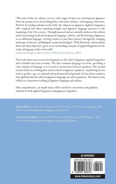Produktbild: Japanese Applied Linguistics