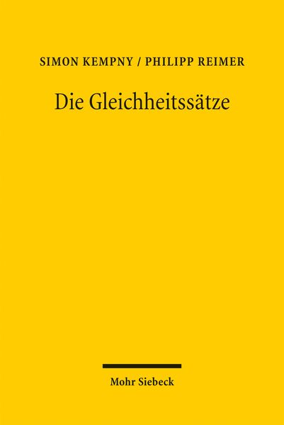Produktbild: Die Gleichheitss&auml;tze