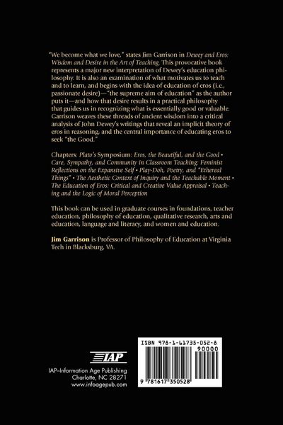 Produktbild: Dewey and Eros Wisdom and Desire in the Art of Teaching (PB)