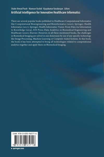 Produktbild: Artificial Intelligence for Innovative Healthcare Informatics