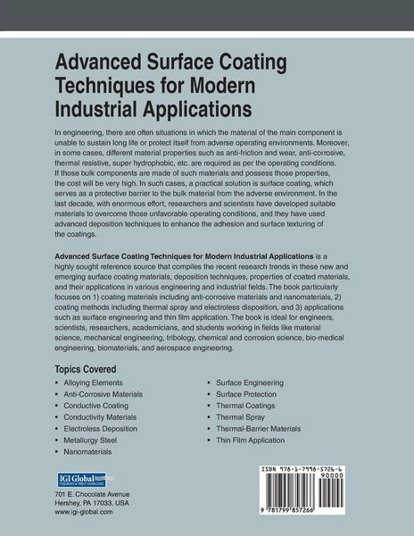 Produktbild: Advanced Surface Coating Techniques for Modern Industrial Applications, 1 volume