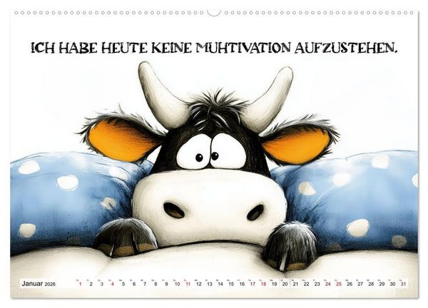 Produktbild: Kuhle Spr&uuml;che (Wandkalender 2026 DIN A2 quer), CALVENDO Monatskalender