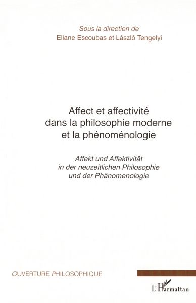 Produktbild: Affect et affectivit&eacute; dans la philosophie moderne et la ph&eacute;nom&eacute;nologie