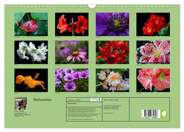 Produktbild: Bl&uuml;hwelten (Wandkalender 2026 DIN A3 quer), CALVENDO Monatskalender