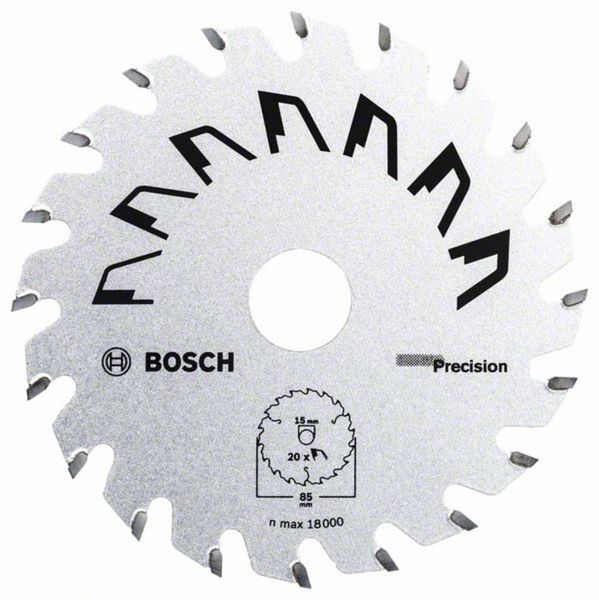 Bosch Accessories Precision 2609256D81 Hartmetall Kreissägeblatt 85 x 15 mm Zähneanzahl: 20 1 St.