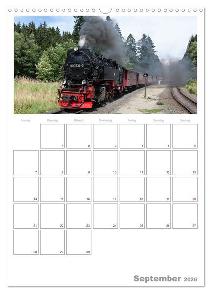 Produktbild: Mit Dampf durch den Harz (Wandkalender 2026 DIN A3 hoch), CALVENDO Monatskalender