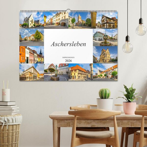 Produktbild: Aschersleben Impressionen (Wandkalender 2026 DIN A2 quer), CALVENDO Monatskalender