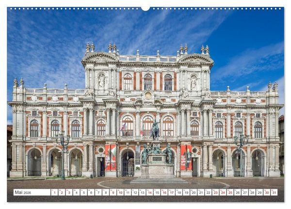Produktbild: Turin - Zwischen Kaffeeh&auml;usern und K&ouml;nigsschl&ouml;ssern (Wandkalender 2026 DIN A2 quer), CALVENDO Monatskalender
