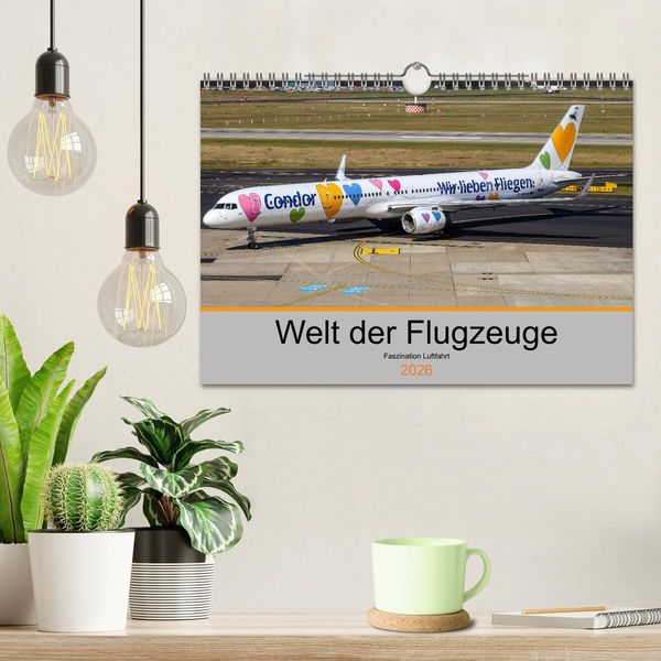 Produktbild: Welt der Flugzeuge - Faszination Luftfahrt 2026 (Wandkalender 2026 DIN A4 quer), CALVENDO Monatskalender