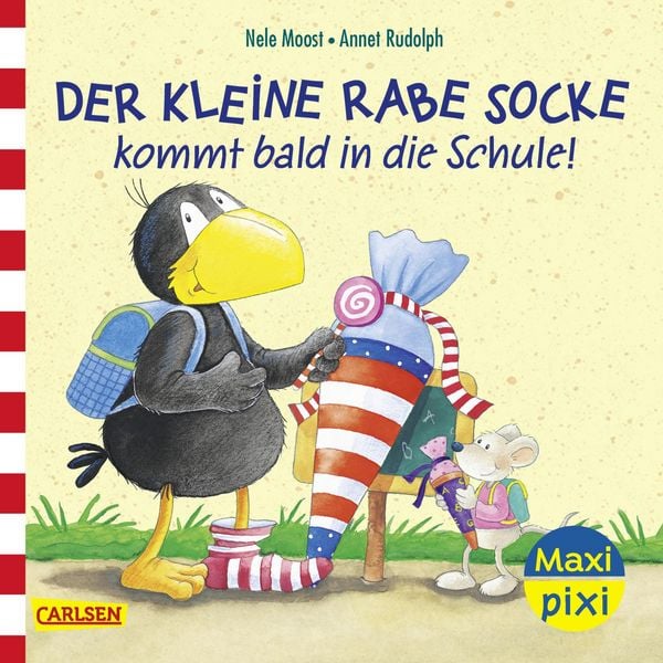 Maxi Pixi 497: Der kleine Rabe Socke kommt bald in die Schule!, Taschenbuch von Nele Moost, Carlsen, 978-3-551-03418-2