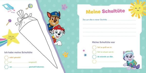 Produktbild: Paw Patrol: Ab heute bin ich Schulkind! Mein Erinnerungsalbum zum Schulanfang