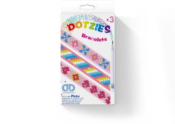Produktbild: Dotzies by Diamond Dotz Armb&auml;nder Retro Pink