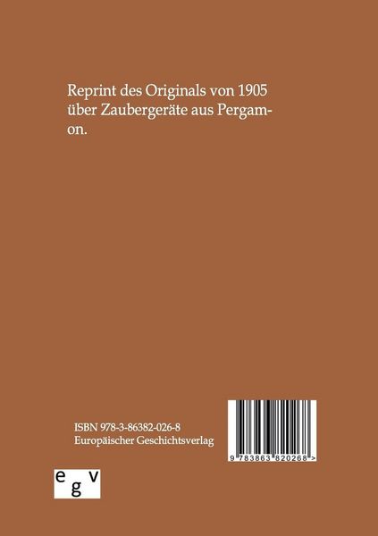 Produktbild: Antikes Zauberger&auml;t aus Pergamon