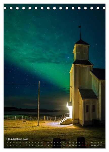Produktbild: Mystische Lofoten (Tischkalender 2026 DIN A5 hoch), CALVENDO Monatskalender