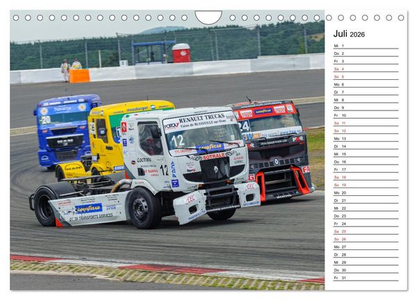Produktbild: Faszination Truck Rennsport (Wandkalender 2026 DIN A4 quer), CALVENDO Monatskalender