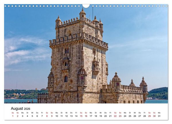 Produktbild: Lissabon und seine Wahrzeichen - Zwischen Tradition und Moderne (Wandkalender 2026 DIN A3 quer), CALVENDO Monatskalender