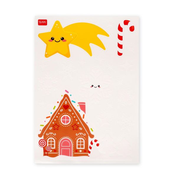 Produktbild: Legami Window-Wow - 35 Aufkleber - Weihnachten