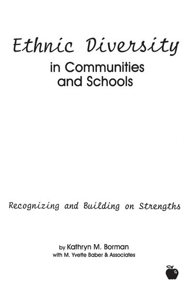 Produktbild: Ethnic Diversity in Communities and Schools