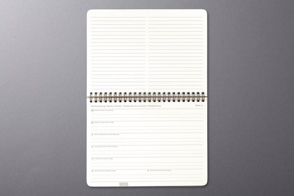 Produktbild: SIGEL C2781 Tischkalender Conceptum 2027, ca. A5 quer, schwarz