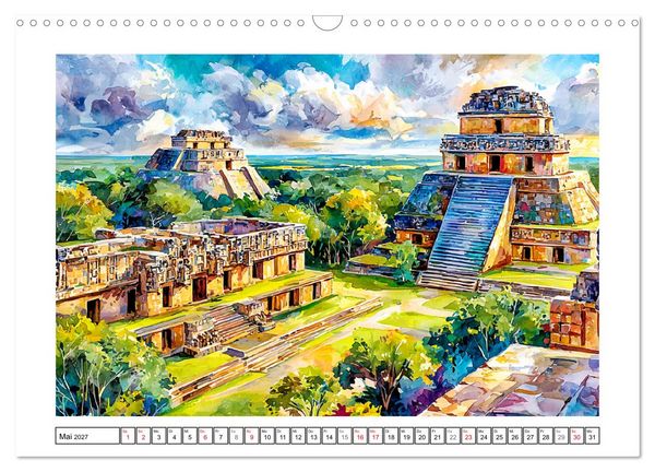 Produktbild: Magisches Mexiko. Leuchtende Impressionen (Wandkalender 2027 DIN A3 quer), CALVENDO Monatskalender