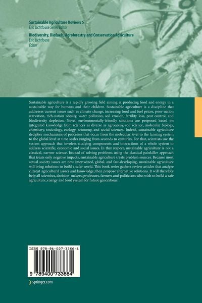 Produktbild: Biodiversity, Biofuels, Agroforestry and Conservation Agriculture
