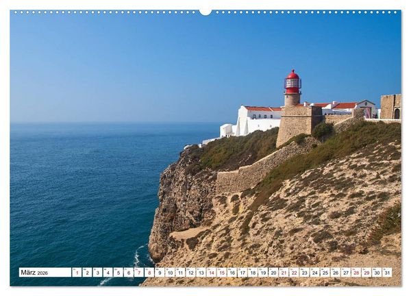 Produktbild: Algarve - Die wilde Westk&uuml;ste Costa Vicentina (hochwertiger Premium Wandkalender 2026 DIN A2 quer), Kunstdruck in Hochglanz