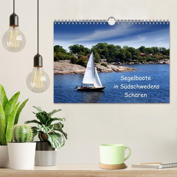Produktbild: Segelboote in S&uuml;dschwedens Sch&auml;ren (Wandkalender 2026 DIN A4 quer), CALVENDO Monatskalender
