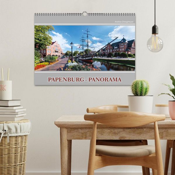 Produktbild: Papenburg-Panorama (Wandkalender 2026 DIN A3 quer), CALVENDO Monatskalender