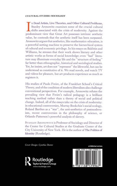 Produktbild: Dead Artists, Live Theories, and Other Cultural Problems