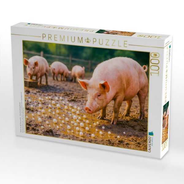 Produktbild: CALVENDO Puzzle Perlen vor die S&auml;ue werfen - Verschwendung deluxe | 1000 Teile Lege-Gr&ouml;&szlig;e 64x48cm Foto-Puzzle f&uuml;r gl&uuml;ckliche Stunden