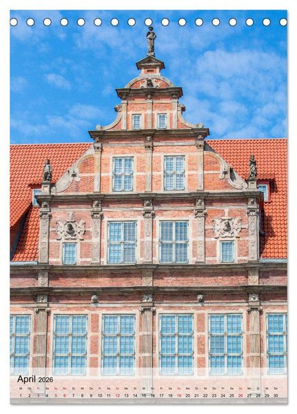 Produktbild: Danzig - Historische Altstadt (Tischkalender 2026 DIN A5 hoch), CALVENDO Monatskalender