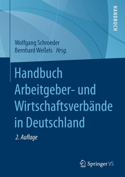 Produktbild: Handbuch Arbeitgeber- und Wirtschaftsverb&auml;nde in Deutschland