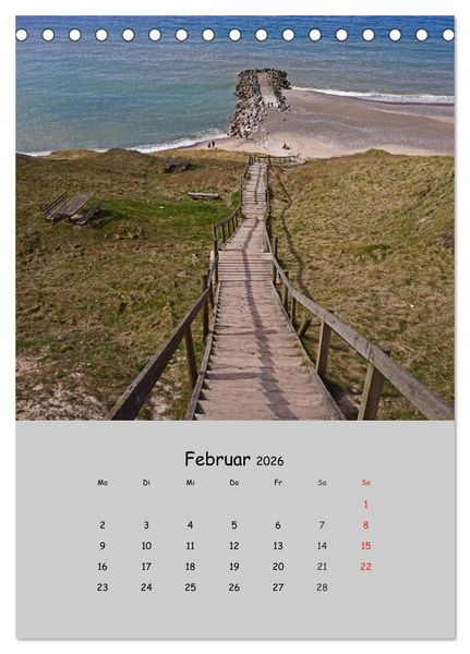 Produktbild: D&auml;nemarks Westk&uuml;ste 2026 (Tischkalender 2026 DIN A5 hoch), CALVENDO Monatskalender