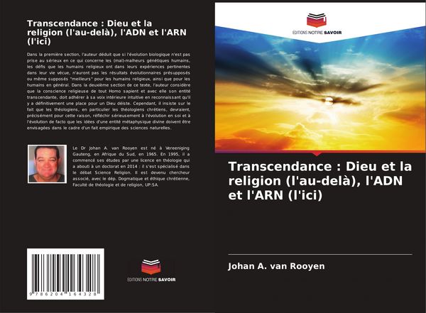 Produktbild: Transcendance : Dieu et la religion (l'au-del&agrave;), l'ADN et l'ARN (l'ici)