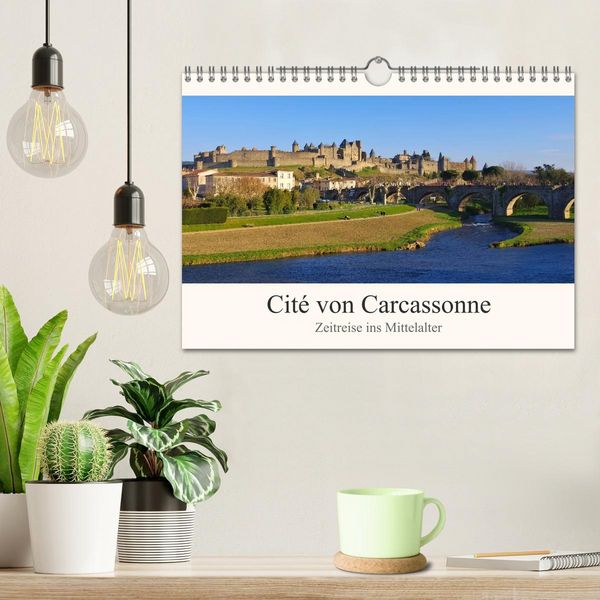 Produktbild: Cite von Carcassonne - Zeitreise ins Mittelalter (Wandkalender 2026 DIN A4 quer), CALVENDO Monatskalender