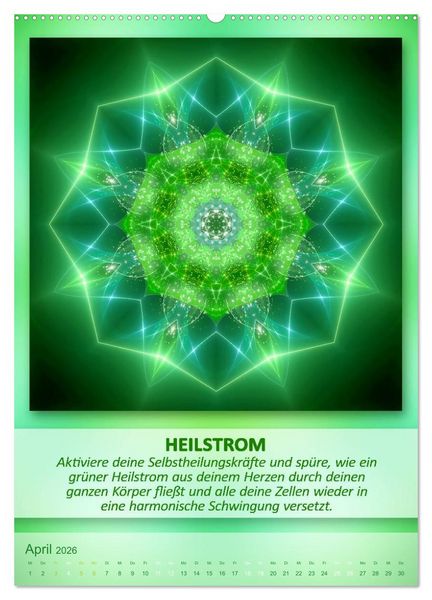 Produktbild: Light Energy Mandalas - Kalender - Vol. 1 (Wandkalender 2026 DIN A2 hoch), CALVENDO Monatskalender