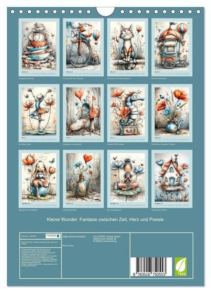 Produktbild: Kleine Wunder. Fantasie zwischen Zeit, Herz und Poesie (Wandkalender 2027 DIN A4 hoch), CALVENDO Monatskalender