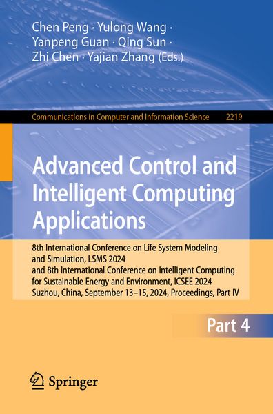 Produktbild: Advanced Control and Intelligent Computing Applications